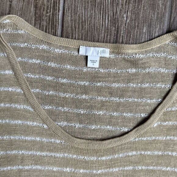 2/$18 SALE!‎ J Jill Sweater Womens S Beach Lagenlook Coquette Coastal Cottage - Picture 2 of 9